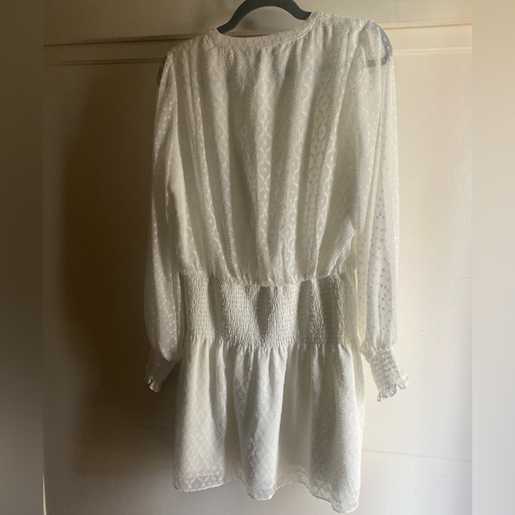 White House Black Market smocked blouson dress - Picture 4 of 4